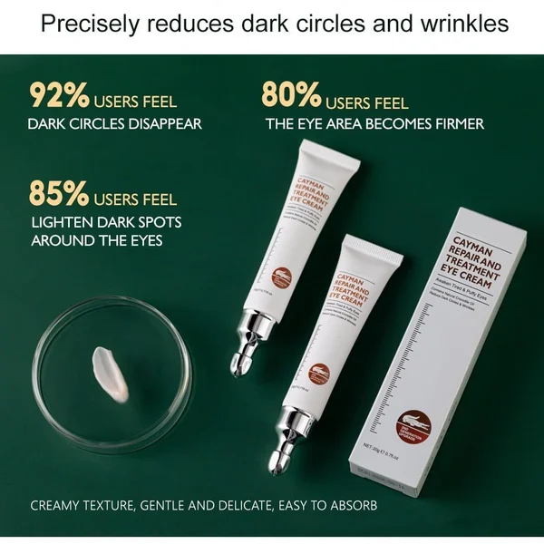 【ΘΕΡΜΕΣ ΕΚΠΤΩΣΕΙΣ 79% 】Crocodile Oil Treatment & Repair Eye Cream