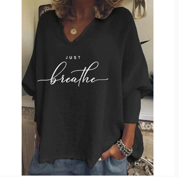 Γυναικείο μπλουζάκι Just Breathe 2022