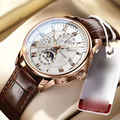 Swiss Business Watch Ανδρικό αδιάβροχο ρολόι 【100% μηχανικό】