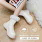 Χειμερινές βελούδινες ζεστές μπότες χιονιού με χοντρή σόλα